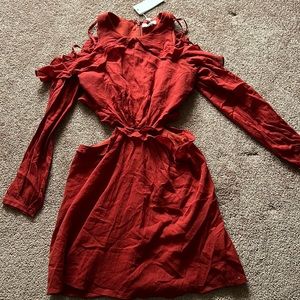 NWTS cut out ruffle dress size medium